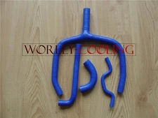 NJ-Silicone Radiator Hose Y KIT For Kawasaki KXF250 KX250F 2009-2014 10 11 BLUE
