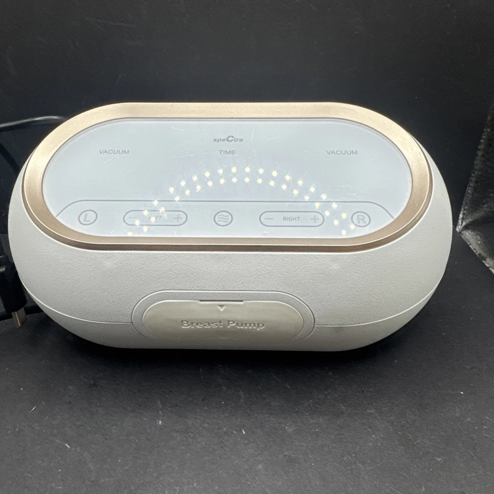 Unidad extractora de leche eléctrica doble portátil Spectra Synergy Gold, cargador SOLO Foto 2 de 4