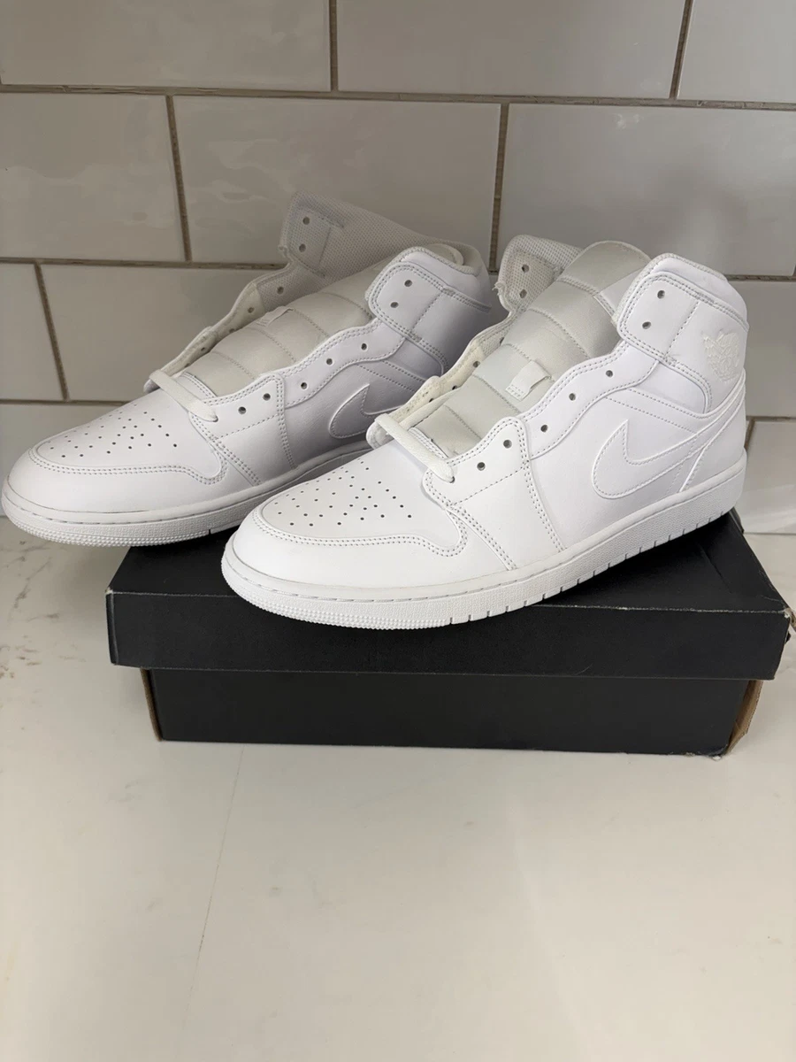 Jordan 1 Mid Triple White - огромный выбор по лучшим ценам | eBay