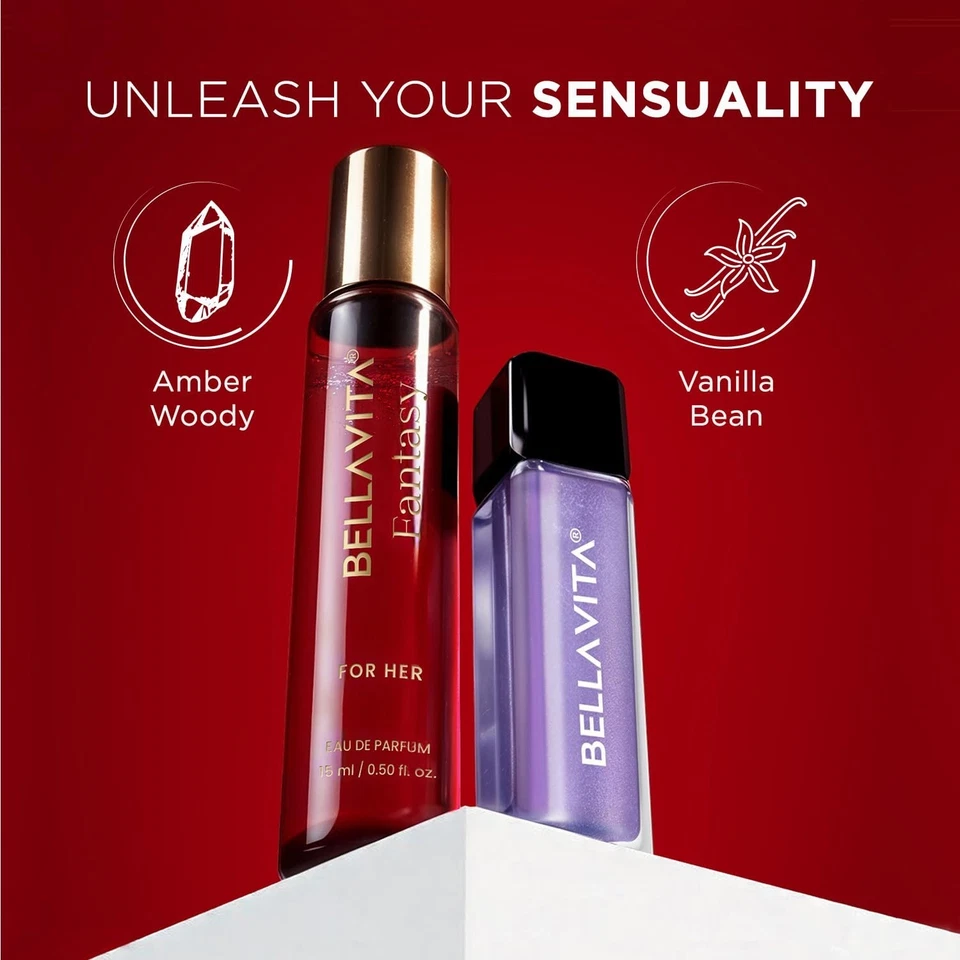 BELLAVITA Mood Enhancing Seduction Lip Gloss and Perfume Combo pack 15ML & 4 ML Foto 3 de 4