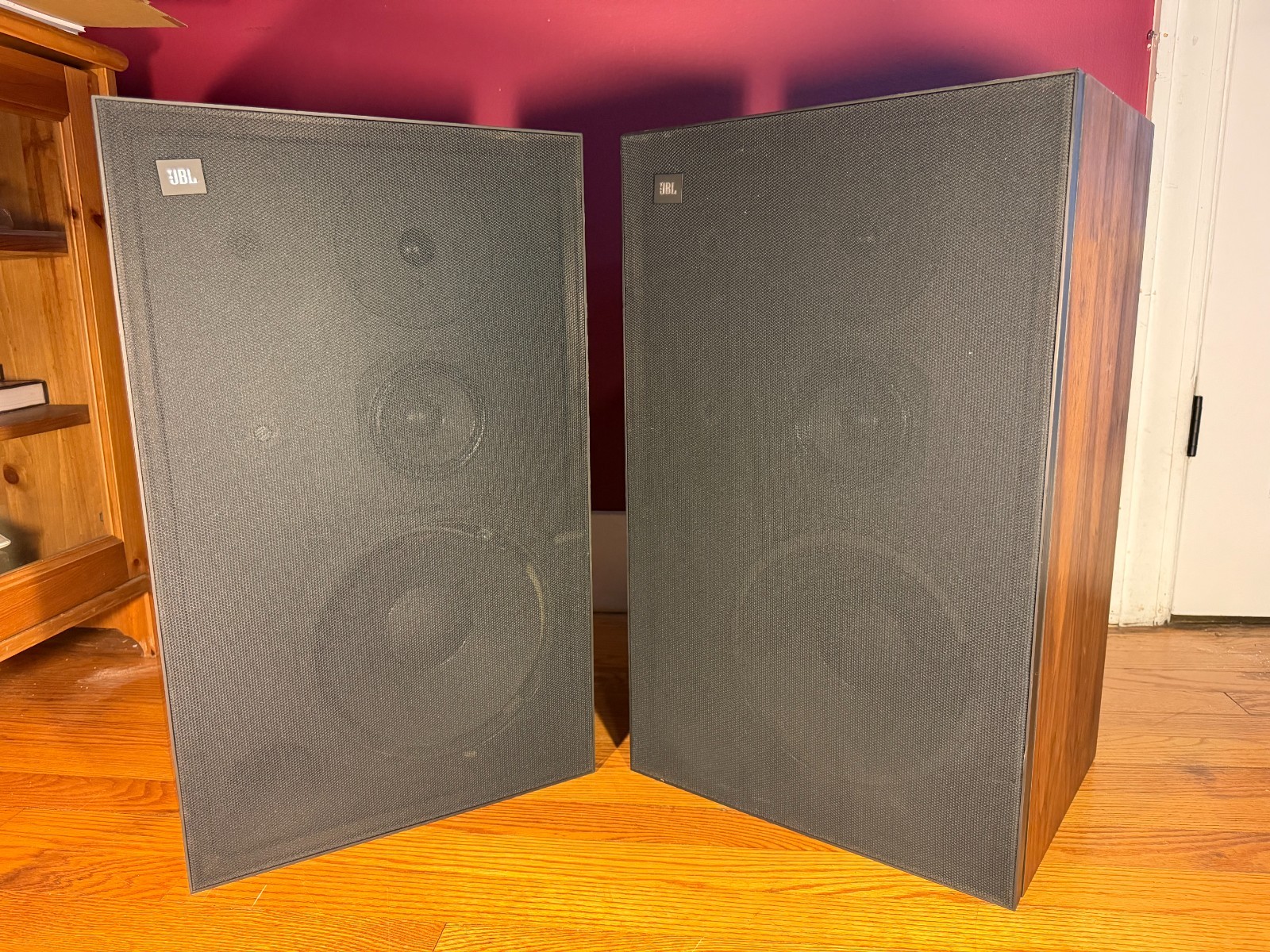 Vintage JBL L110 3-Way Loudspeaker Studio Monitor Speakers Pair Serial Match
