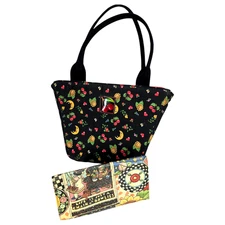 Mary Engelbreit Purse Checkbook Cover Folio Small Tote Bag Snap Closure Handle