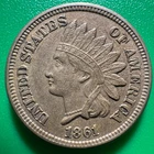 1861 US Indian Cent C411