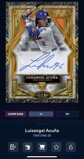DIGITAL TOPPS BUNT Luisangel Acuna TIER ONE 25 SUPER RARE SIGNATURE Read