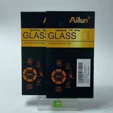 New Ailun Lot of 2 Tempered Glass Screen Prot...