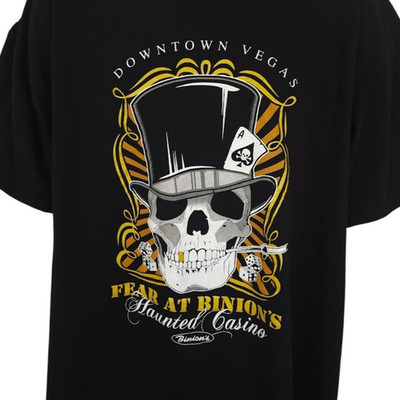 Fear At Binions T Shirt Mens Size 2XL Black Haunted Casino Downtown Las Vegas