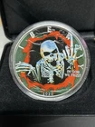 2020 Colorized Angry Skull Walking Liberty 1 oz silver coin