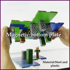 Magnetic Base Plate Variety Baseplates Match Mine World Magnetic Building Blocks