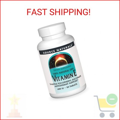Source Naturals Vitamin E, 400 iu Fat-Soluble Antioxidant - 50 Tablets