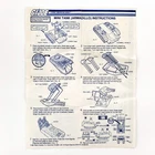 Vintage 1985 GI Joe Armadillo Mini Tank Blueprint Instructions Original