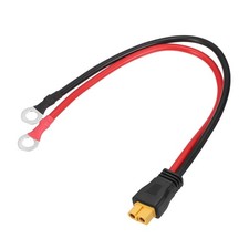 10AWG 1FT Cable XT60 Female 600V to O Ring Eyelet Terminal Plug Connector