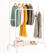 , Stand Appendiabiti, Doppio, 110 X 150 X 54 Cm, Vestitore, Appendiabiti Da Terr