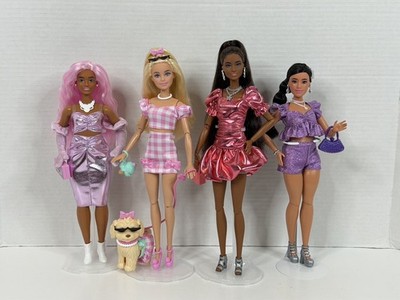 Barbie Deluxe Style Twinning Looks Dolls Lot Articulated Clothes Accessories New