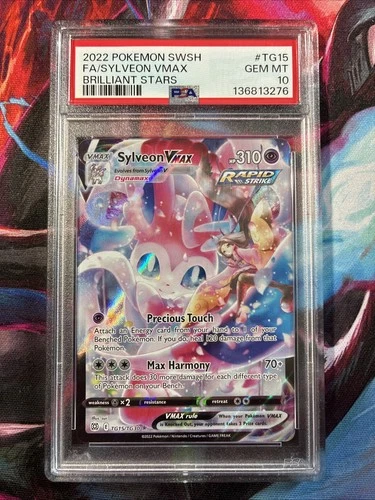 PSA 10 Sylveon Vmax TG15/TG30 Pokemon Brilliant Stars Trainer Gallery