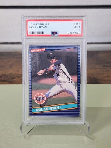 NOLAN RYAN - 1986 Donruss #258 - ASTROS HOF - PSA 9 MINT