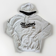 Missouri Tigers Mizzou Hoodie Embroidered XL Grey Pullover MU College