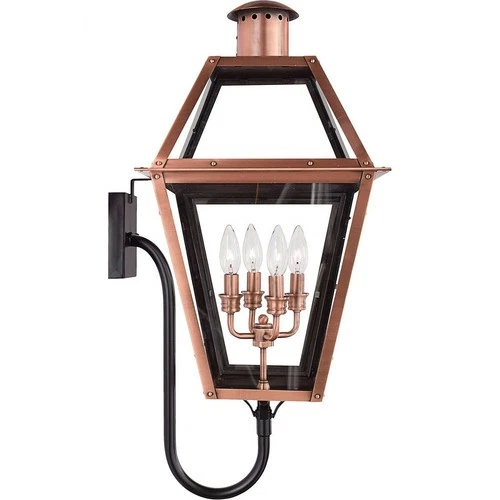 Rue De Royal - 4 Light Wall Lantern-Aged Copper Finish Outdoor Lantern Quoizel - Picture 6 of 6
