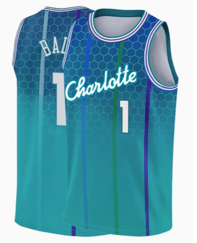LaMelo Ball Jersey Charlotte Hornets "City" Style - Stitched - Ships Free