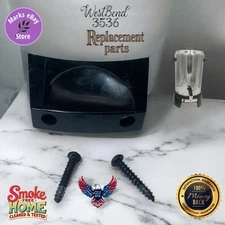 West Bend #3536 36 Cup Electric Percolator Parts - Black Base Handle with Screws