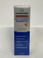 Pharmbanner Selenium Sulfide Anti Dandruff Shampoo 8.4 oz Exp 01/28