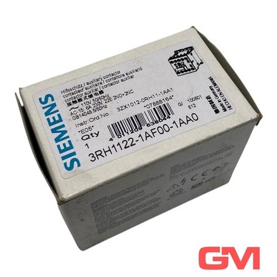 Siemens Hilfsschütz 3RH1122-1AF00-1AA0 auxiliary contactor 110V 50/60Hz 2NO+2NC