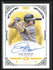 Jase Bowen 2022 Onyx Vintage Extended Signatures Auto #VAJA Pittsburgh Pirates
