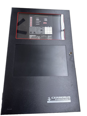 Siemens Cerberus Pyrotronics MKB-2 ANN-1 Fire Alarm Control Panel & Cabinet