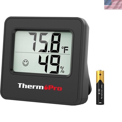 All-in-One TP157 Indoor Thermometer with Long Battery Life - For Optimal Living