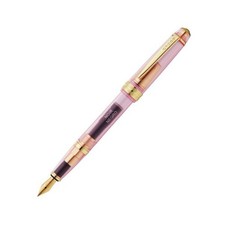 CROSS TRANSLUCENT PINK RESIN w/GOLD-TONE BAILEY LIGHT FOUNTAIN PEN #AT0746-20XF