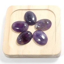 10pcs 18x25mm Natural Amethyst Stone Oval CAB CABOCHON DIY Jewelry No Holes