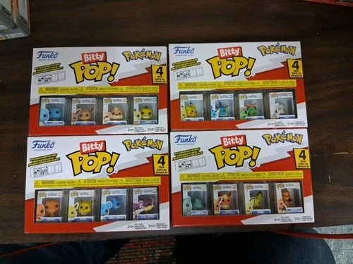 Funko Bitty Pop! Pokemon Full Complete 4-Box Set 🔥 Pikachu Charizard Squirtle