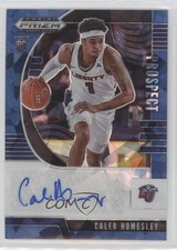 2020-21 Panini Prizm Draft Picks Prospect Blue Ice 36/75 Caleb Homesley Auto y8h