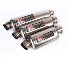 Slip-on 51mm 2" Universal Motorcycle Exhaust Tips Muffler Pipe Tail Escape Steel