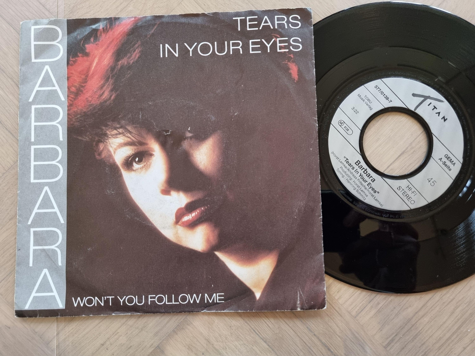 7"" Single Barbara - Tears in your eyes Vinyl Germany