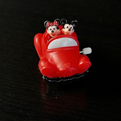 激レア ビンテージ レトロ バーガーキング ミッキー＆ミニー ミニカー トイカー Disney Mickey & Minnie Mouse Burger King Toon Town Wind-up Toy Car