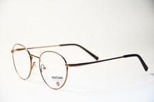 Unisex Lesebrille Brille Metall braun rund 1,0 1,5 2,0 2,5 3,0 3,5 4,0 Neu