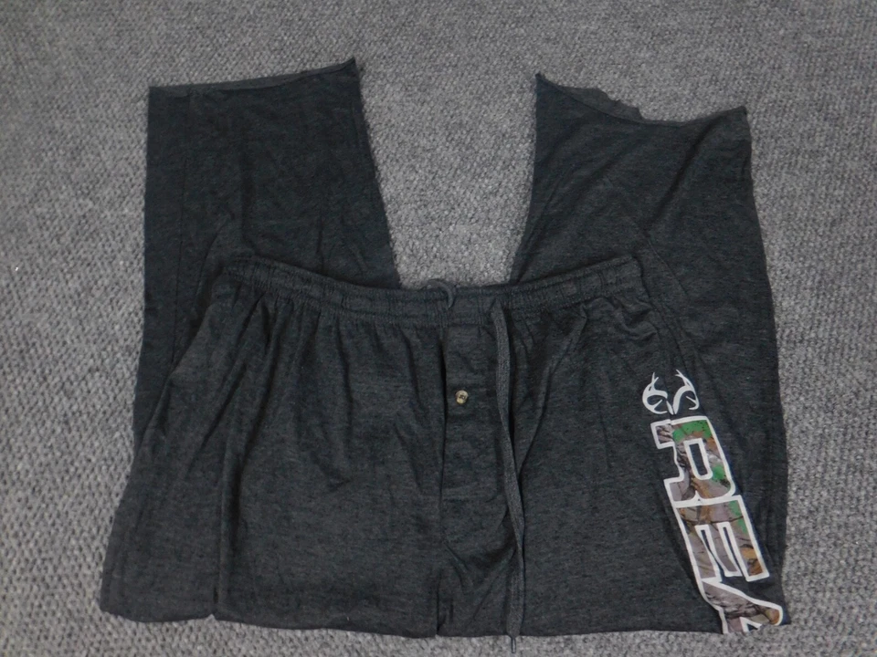 Realtree Pijama Pantalones Mujer XL Gris Ropa de Dormir Salón Comodidad Foto 2 de 4