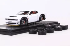 FW 1:64 Scale White Demon SRT Challenger Muscle Sports Model Diecast Metal Car