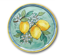 Piatto Saturnia LEMON limoni Porcellana piano fondo frutta