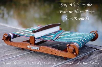 Kromski Harp Rigid Heddle Loom w/Stand  Walnut 16 Inch  Free Ship