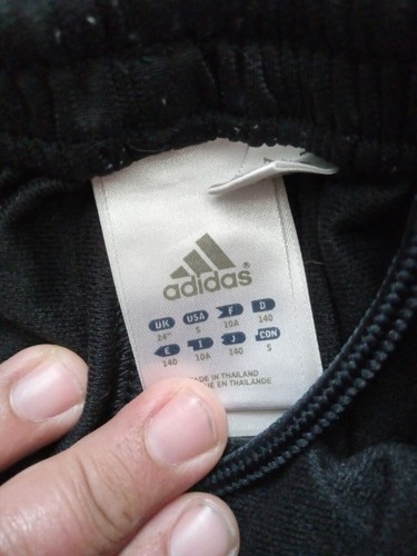 Adidas Athletic Track sweat Pants Youth Size Small Black White Stripe Activewear - Picture 5 of 6