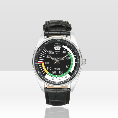 Airspeed Indicator Airplane cockpit Pilot Aviation Watch