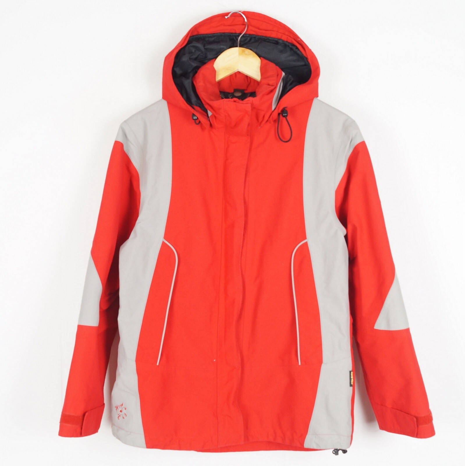 Chaqueta para mujer SALEWA GORE-TEX talla S 36 con capucha poliamida roja bol...