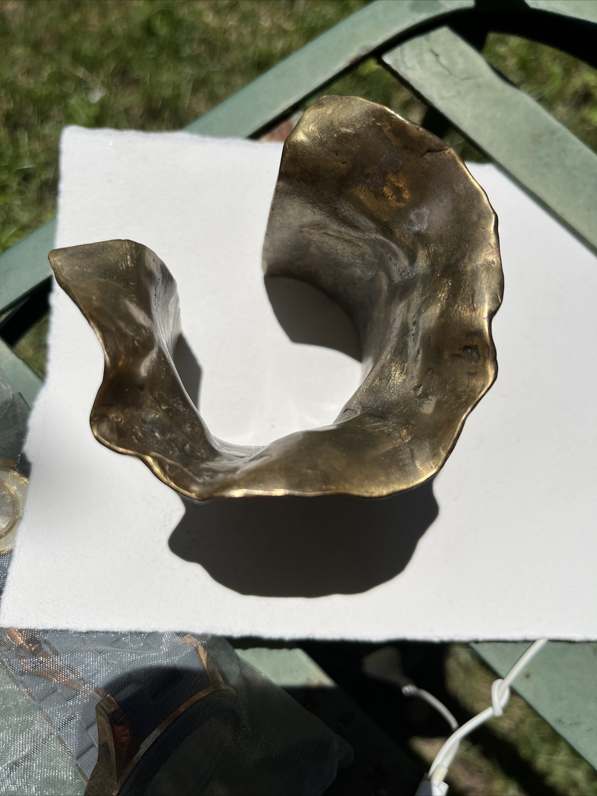 BRASS CUFF HANDMADE, unsigned - image 5