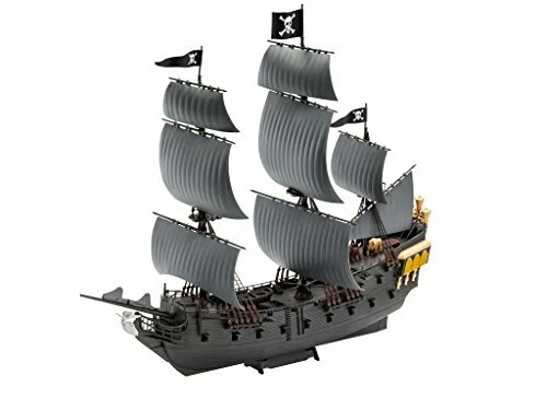 Pirati Dei Caraibi Disney La Perla Nera Black Pearl Easy Click Plastic Kit 1:150 - Immagine 2 di 4