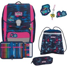 Scout Genius Schulranzen-Set 4-tlg. DIN Magic Sea