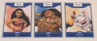 2024 Disney Worlds of Wonder - Lot of 3 Moana Cards inc Moana Maui Hei Hei & Pua