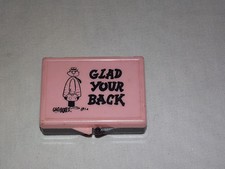 VINTAGE WEIRD NOVELTY GAG BOX GLAD YOUR BACK NOW I'M NOT DIRTIEST ONE IN TOWN