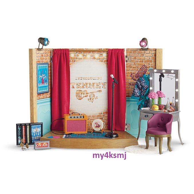 American Girl PERFORMANCE STAGE DRESSING ROOM SET for Tenney Logan