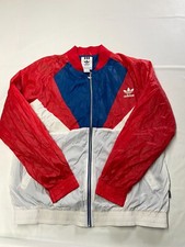 Womens ADIDAS Retro Trefoil Track Windbreaker Archive Series Jacket Sz M